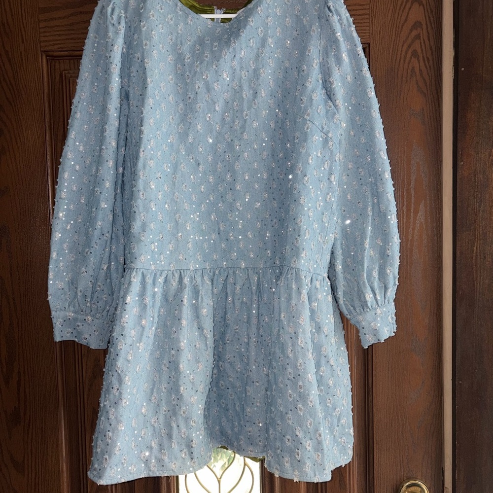 Never Fully Dressed Light Blue Women’s Dress